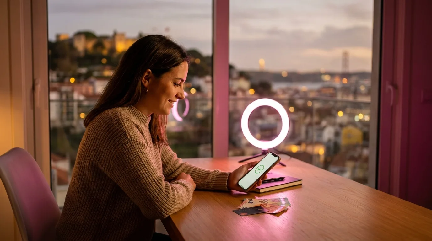 Webcam studio in Lisbon: why you keep more on your own (and when you do not)